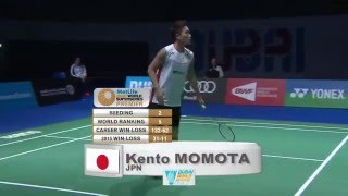 【Video】Kento MOMOTA VS Viktor AXELSEN, chung kết Vòng chung kết World Superseries ở Dubai World 2015