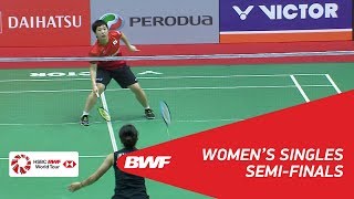 【Video】Ratchanok INTANON VS Akane YAMAGUCHI, bán kết PERODUA Malaysia Masters 2018
