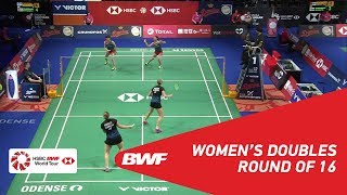 【Video】Yuki FUKUSHIMA・Sayaka HIROTA VS Maiken FRUERGAARD・Sara THYGESEN, vòng 16 DANISA Đan Mạch Mở 2018