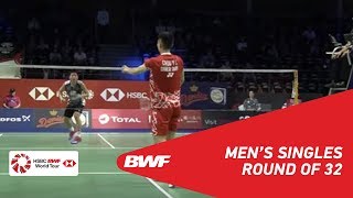 【Video】CHOU Tien Chen VS LEE Dong Keun, vòng 32 DANISA Đan Mạch Mở 2018