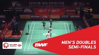 【Video】HE Jiting・TAN Qiang VS Mohammad AHSAN・Hendra SETIAWAN, bán kết Phúc Châu mở cửa năm 2018