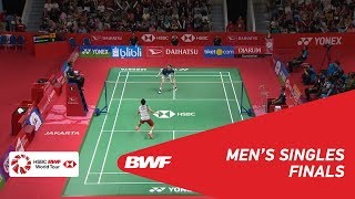 【Video】Kento MOMOTA VS Anders ANTONSEN, chung kết DAIHATSU Indonesia Masters 2019