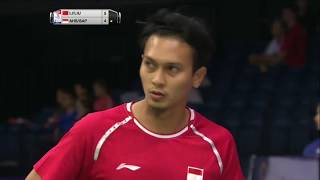 【Video】Mohammad AHSAN・Rian Agung SAPUTRO VS LI Junhui・LIU Yuchen, vòng 32 TỔNG BWF Giải vô địch thế giới 2017