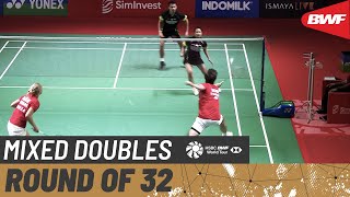 【Video】Mathias CHRISTIANSEN／Alexandra BØJE VS Rinov RIVALDY／Pitha Haningtyas MENTARI, vòng 32 Indonesia mở rộng 2021