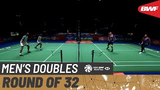 【Video】Arjun M.R.／DHRUV KAPILA VS Mohammad AHSAN／Hendra SETIAWAN, vòng 32 Giải vô địch cầu lông toàn nước Anh mở rộng YONEX 2022
