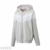 L Áo hoodie khóa kéo co giãn lót nỉ
