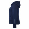 Áo hoodie khóa kéo co giãn lót nỉ Nữ